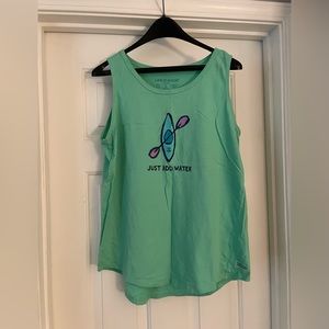 Life is Good kayak tank top